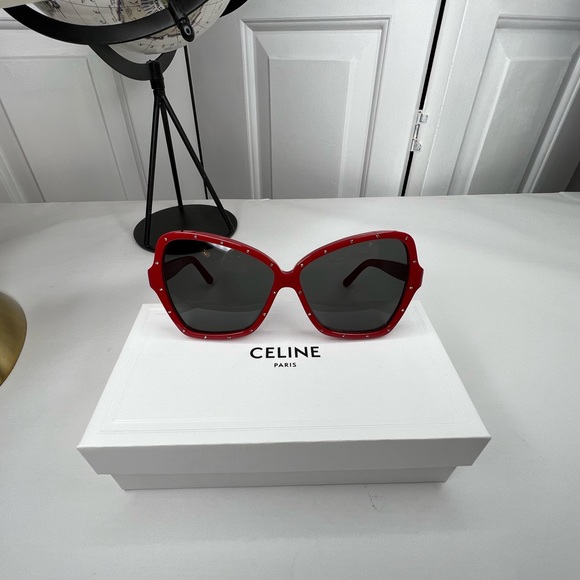 Celine Sunglasses. Guaranteed Authentic Red Celine...